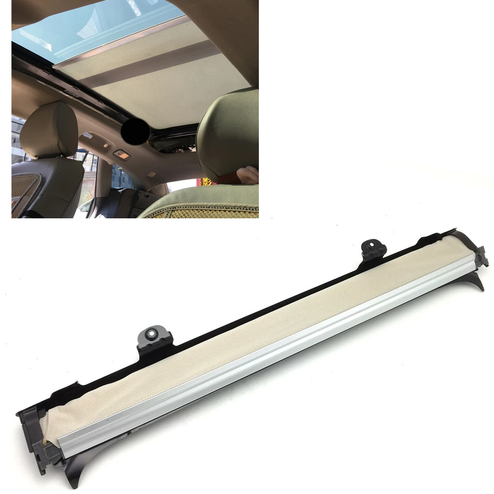 Sunroof Sunshade Assembly For Volkswagen Tiguan 2010-2016 Q5 2010+ Jetta Sportwagen Corn Silk Roof Window Roller Cover Curtain