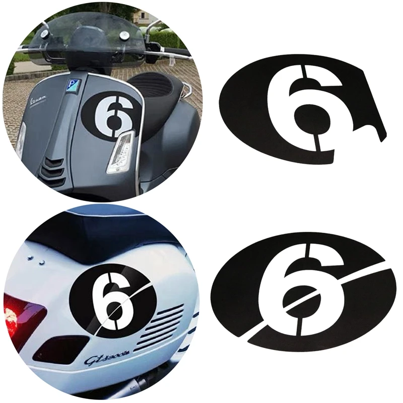 Motorcycle Decals Number 1-20 Case for Vespa Series 2 Sei Giorni GTS 300 GTV250 GTV125 300 HPE