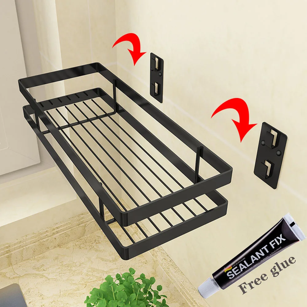 Kitchen Seasoning Storage Wall-mounted Perforated And Household Multi-purpose  Finishing Rack Beautiful Exquisite Convenient