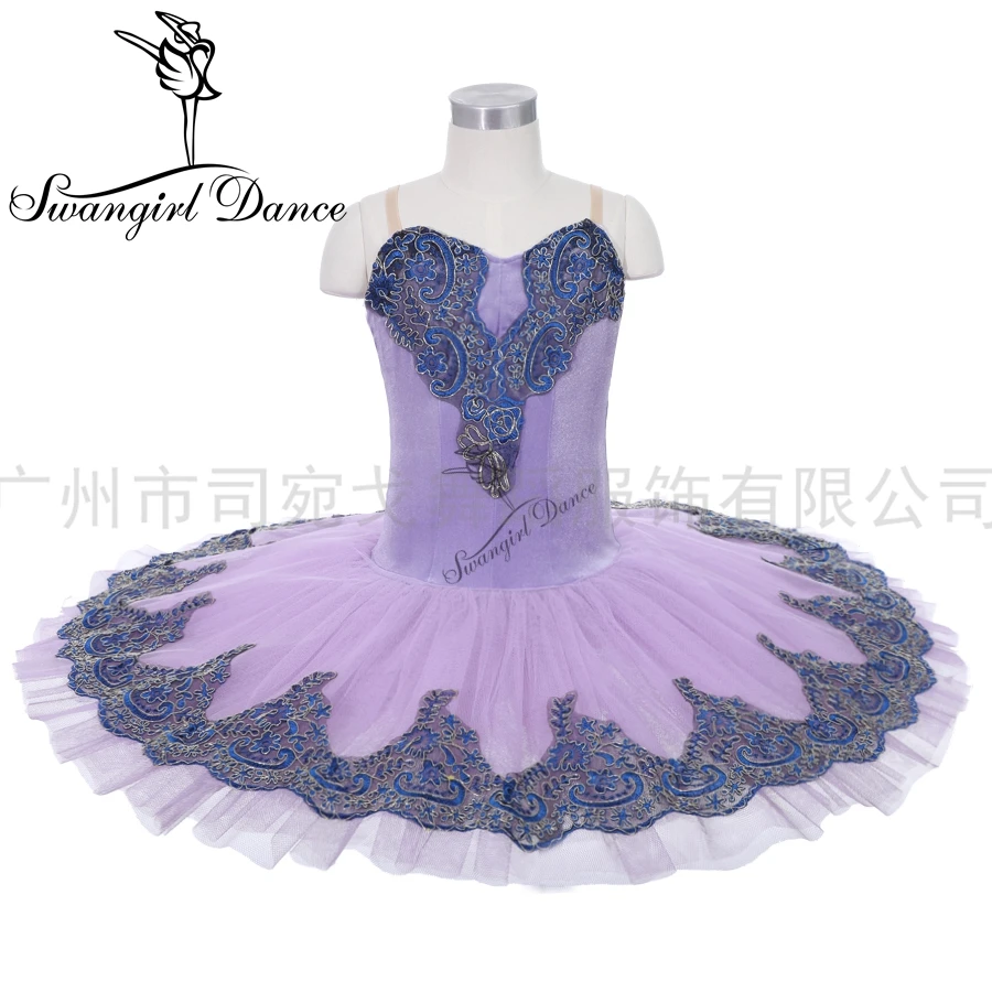 

women Ballerina liace sleeping beauty performance stage pancake tutu dress costume adult dance tutu for girls 18081