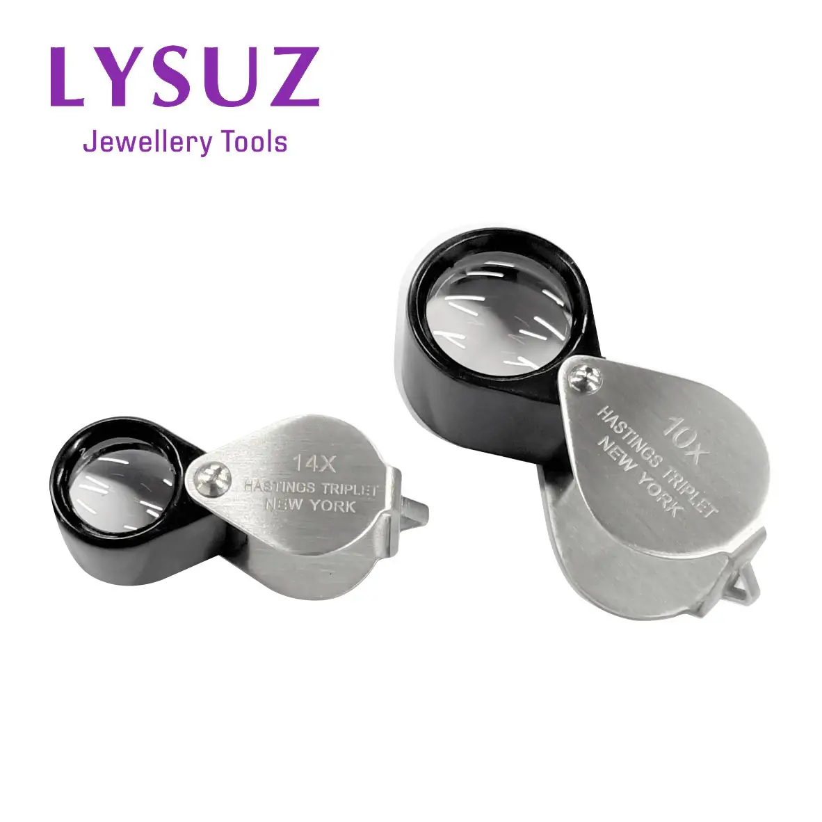 Portable Light Mini Light Diamond High Power New Gemstone York Triple 10x 14x Jewelry Hasting Loupe Lysuz