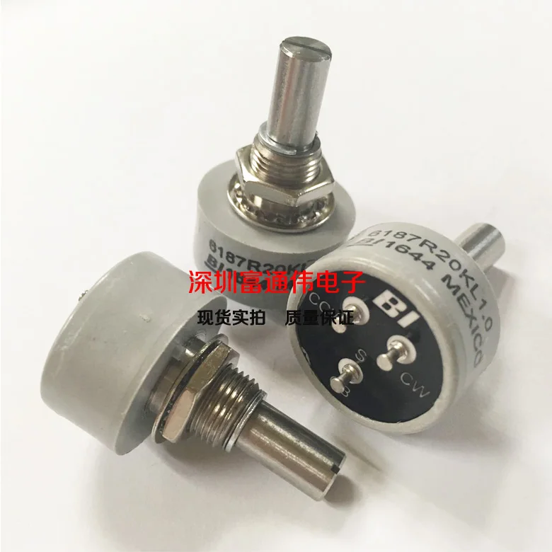 1 pz BI 6187R potenziometro in plastica conduttiva varistore di precisione illimitato a 360 gradi 20k 1k2k5k10k