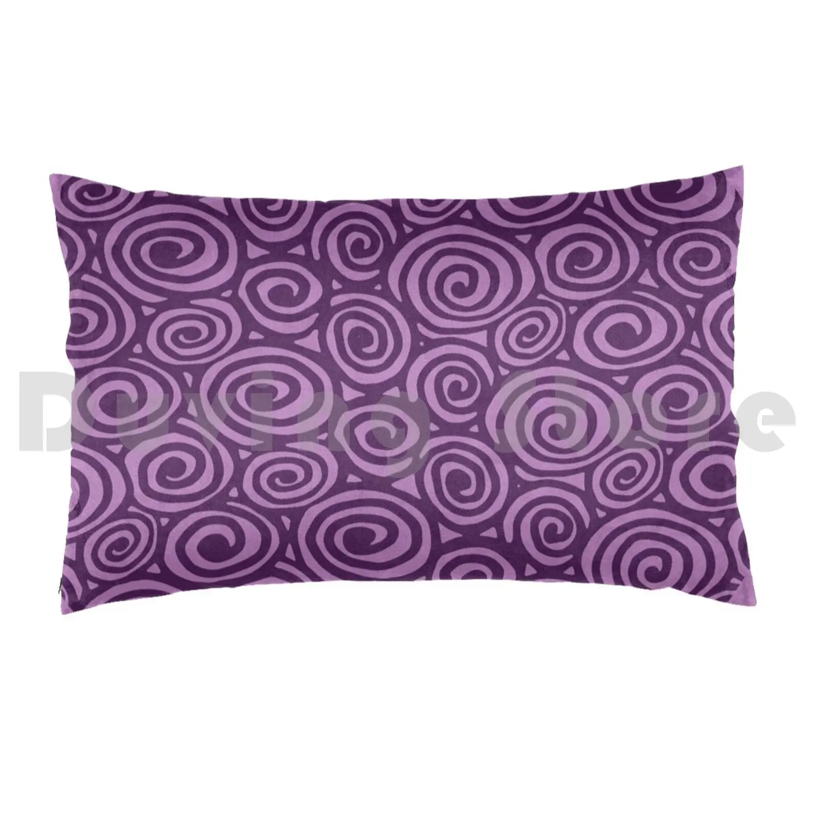 Spiral Planet Pillow Case Printed 35x50 Spiral Pattern Ultraviolet Violet Planet Abstract Gothic Goth Dark