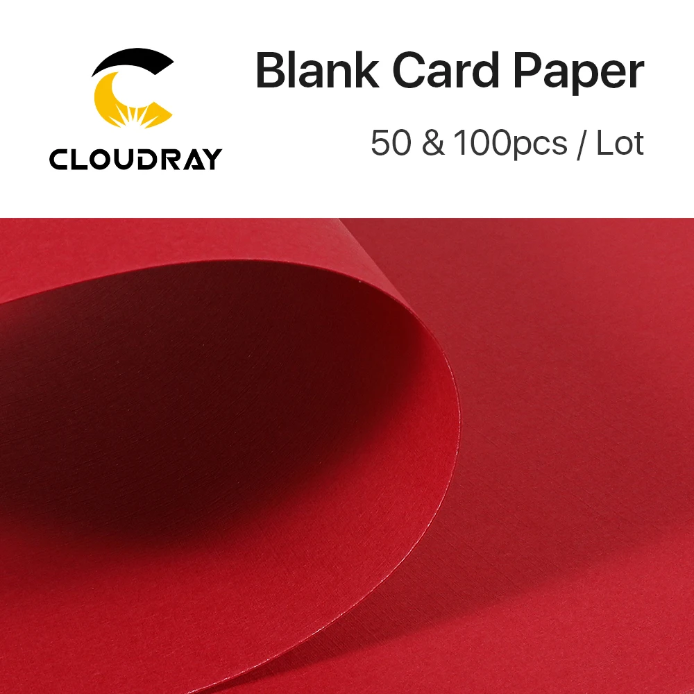 Cloudray 50/100 pçs material de gravação a laser cartão em branco papel a4 tamanho leoni padrão papelão para diy papel cutcissor corte design