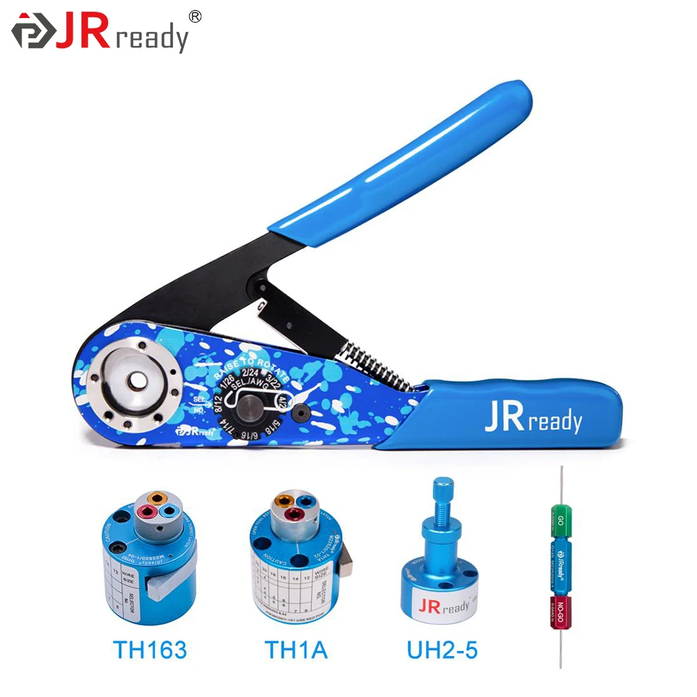JRready Crimp Tool Kit NEW-AS1 Crimp Tool for 12-26 AWG  Turret Positioner Head Terminal Crimp ST1024-AS1