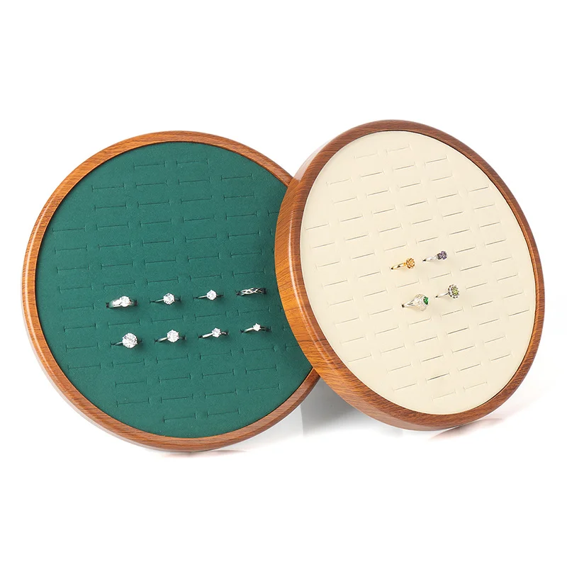 

New Arrivals High Quality Round Trays For Ring Jewelry Display Packaging Gift