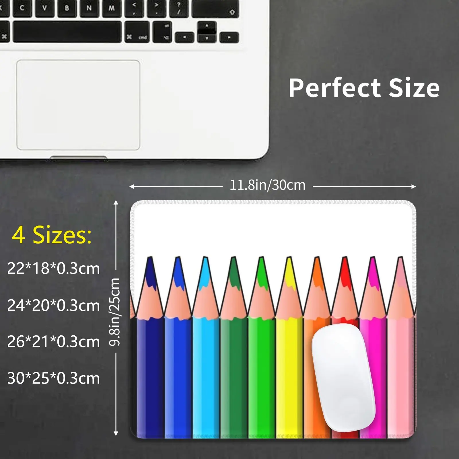 Colored Pencils , Crayons. Mouse Pad DIY Print Coloured Pencils Crayons Crayola Colour Colourful