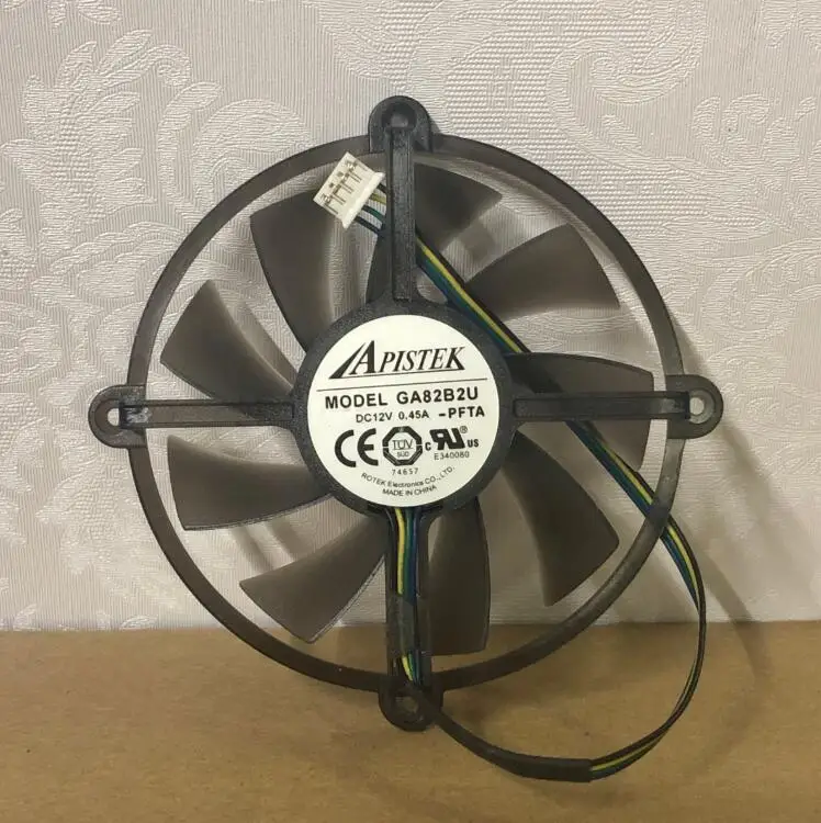 Ga82b2u-pftb DC12V 0.45a 4-wire imaging video card cooling fan