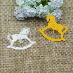 Cartoon Rocking Horse Metal wykrojniki typ zwierząt kształt DIY Scrapbooking papierowa karta albumu tłoczenie dekorowanie papier typu kraft