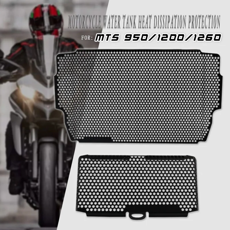 

For DUCATI Multistrada 1200 950 1260 MTS1200 MTS950 2015-2019 Motorcycle Radiator Grille Cover Guard Stainless Steel Protection