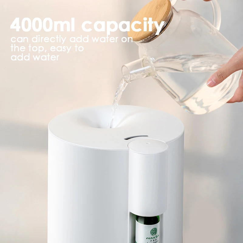 Ultraschall-luftbefeuchter 4L Große Kapazität Aroma Diffusor Haushalts Befeuchtung Nano Wasser Nebel Sprayer Combo Diffusor