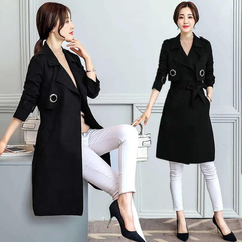 Abrigos Mujer Trench Coat Plus Size Winter Coat Women Overcoat Windbreaker Roupas Long Coats Femme Casaco Feminino KJ128