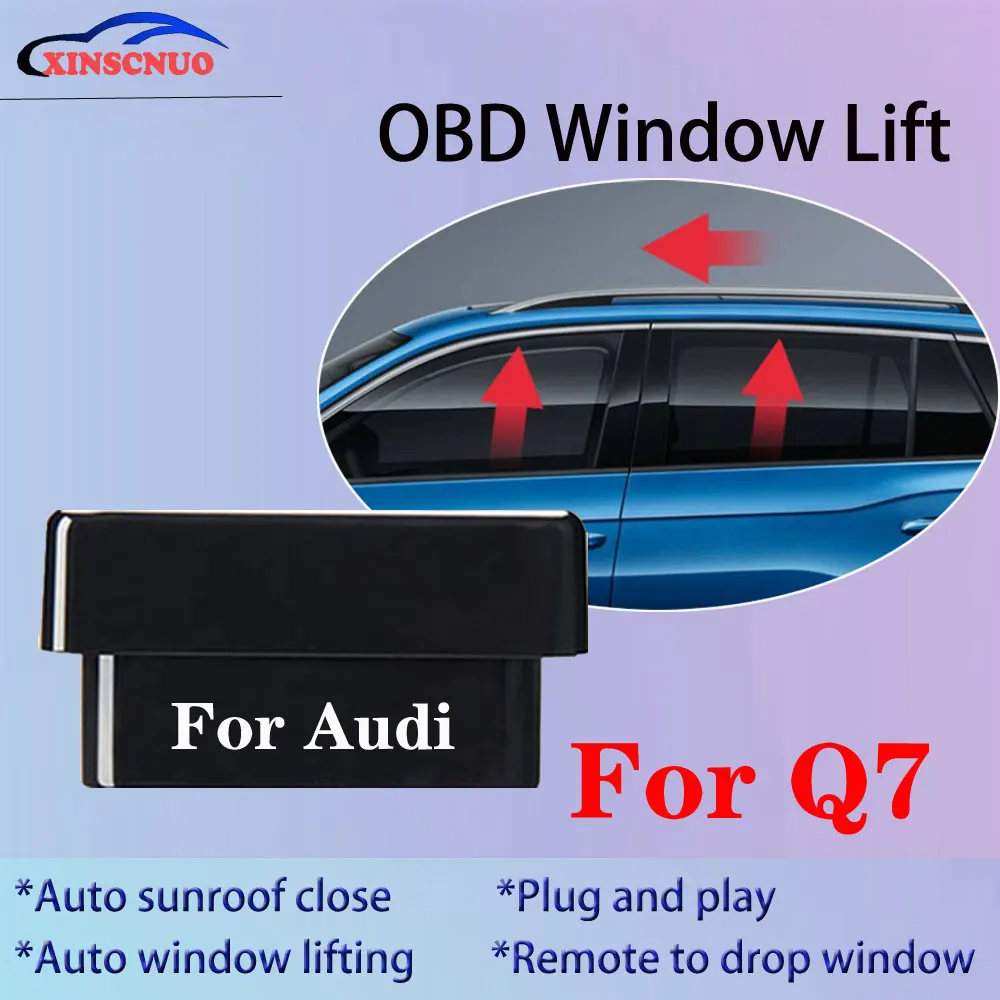 Fechadura automotiva para janela de carro, sistema obd, para audi q7 2016 +, sistema com módulo de fechamento de porta solar