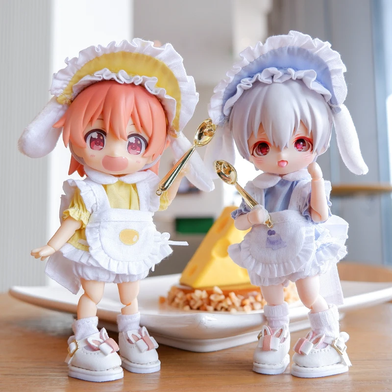 

OB11 doll clothes hair accessories dress uniform maid clothes suitable for Obitsu 11, Molly, GSC, 1/12 bjd doll accessories