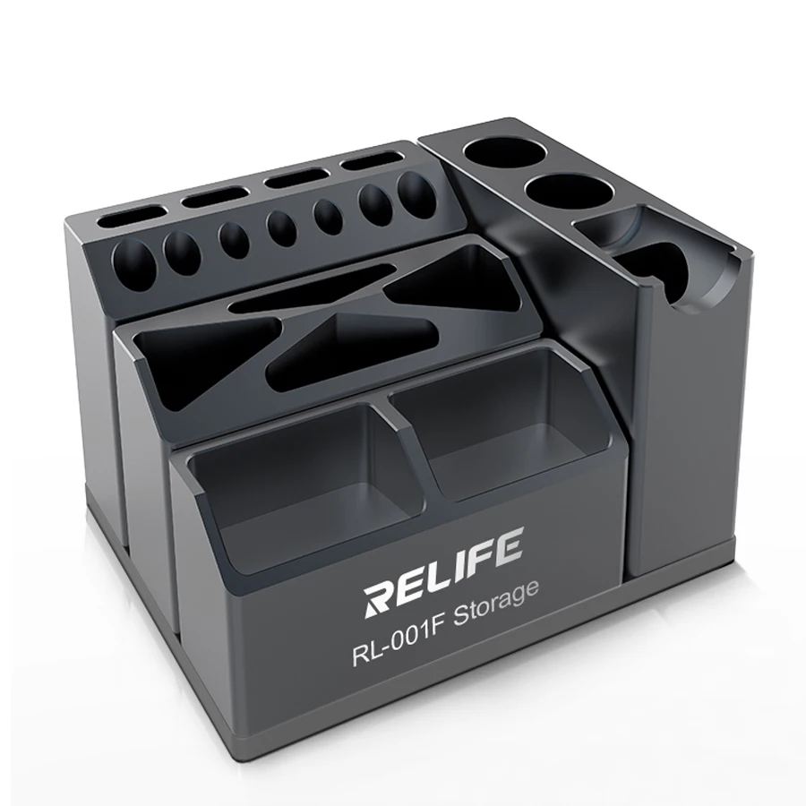 Relife  Aluminum  Multifunctional Combined Storage Box Tweezers Screwdriver Screw Parts Organizer