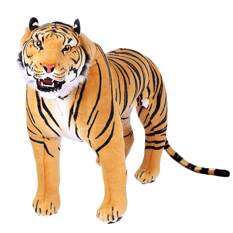 Dorimytrader 110cm JUMBO Plush Stuffed Soft Simulated Animal Tiger Toy Photography Props Decoration Gift Free Shipping DY61035