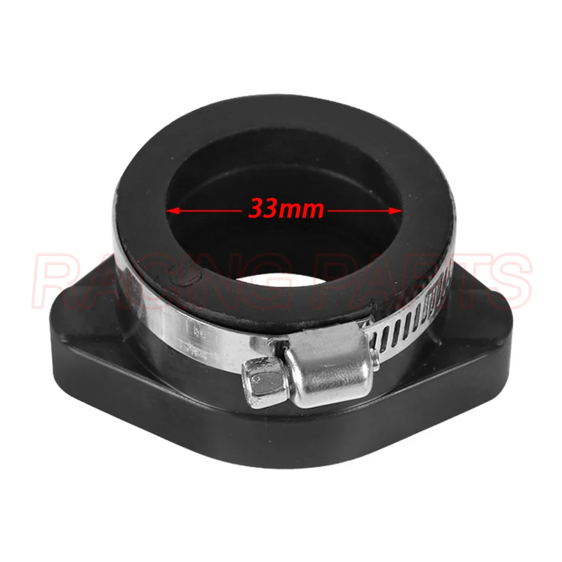 Motorcycle Carburetor Adapter Inlet Intake Pipe Rubber Mat For VM24 PE PWK 28mm Carburetor Fit 110 125 140 150 160 cc Engine