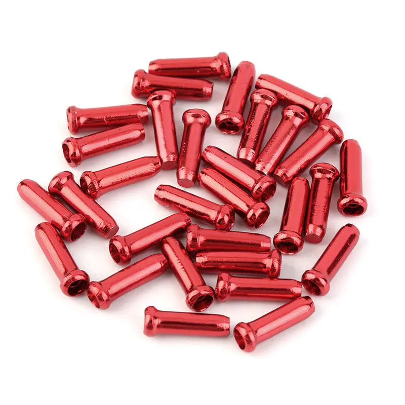 50 Pcs/lot Bike Variable Speed Brake Line Core Cap Bicycle Brake Shifter Aluminum Inner Cable Tips Crimps End Caps Cycling Parts