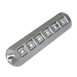 Lâmpada de led cree de aço inoxidável 12v 6w 316l, luz subaquática de led para barco de iate