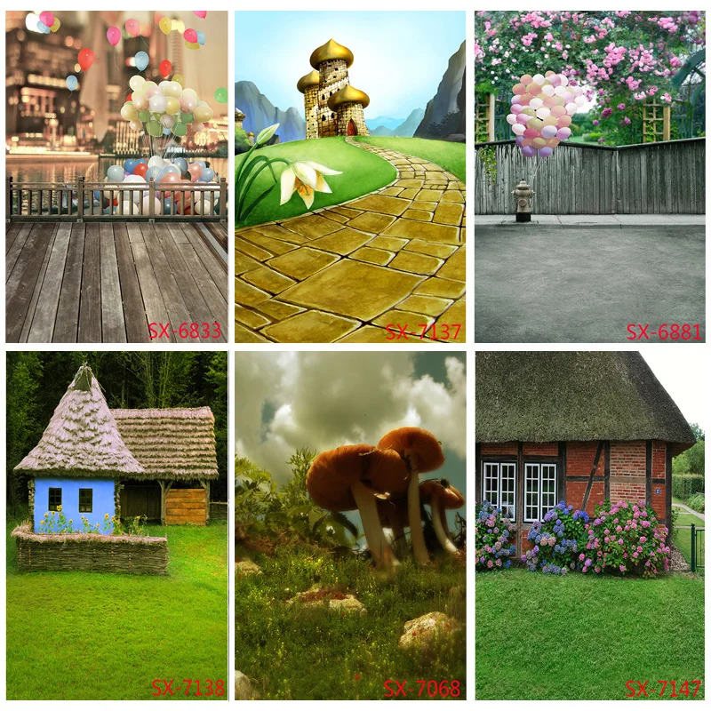 Bambini compleanno fondali fotografia scenario fiori prato neonato ritratto foto sfondo Studio puntelli 2157 YXFL-34