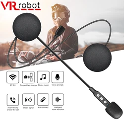 VR robot Motorcycle Helmet Headphones Bluetooth 5.0 Moto Stereo Music Headset Wireless Handsfree Earphone support Siri