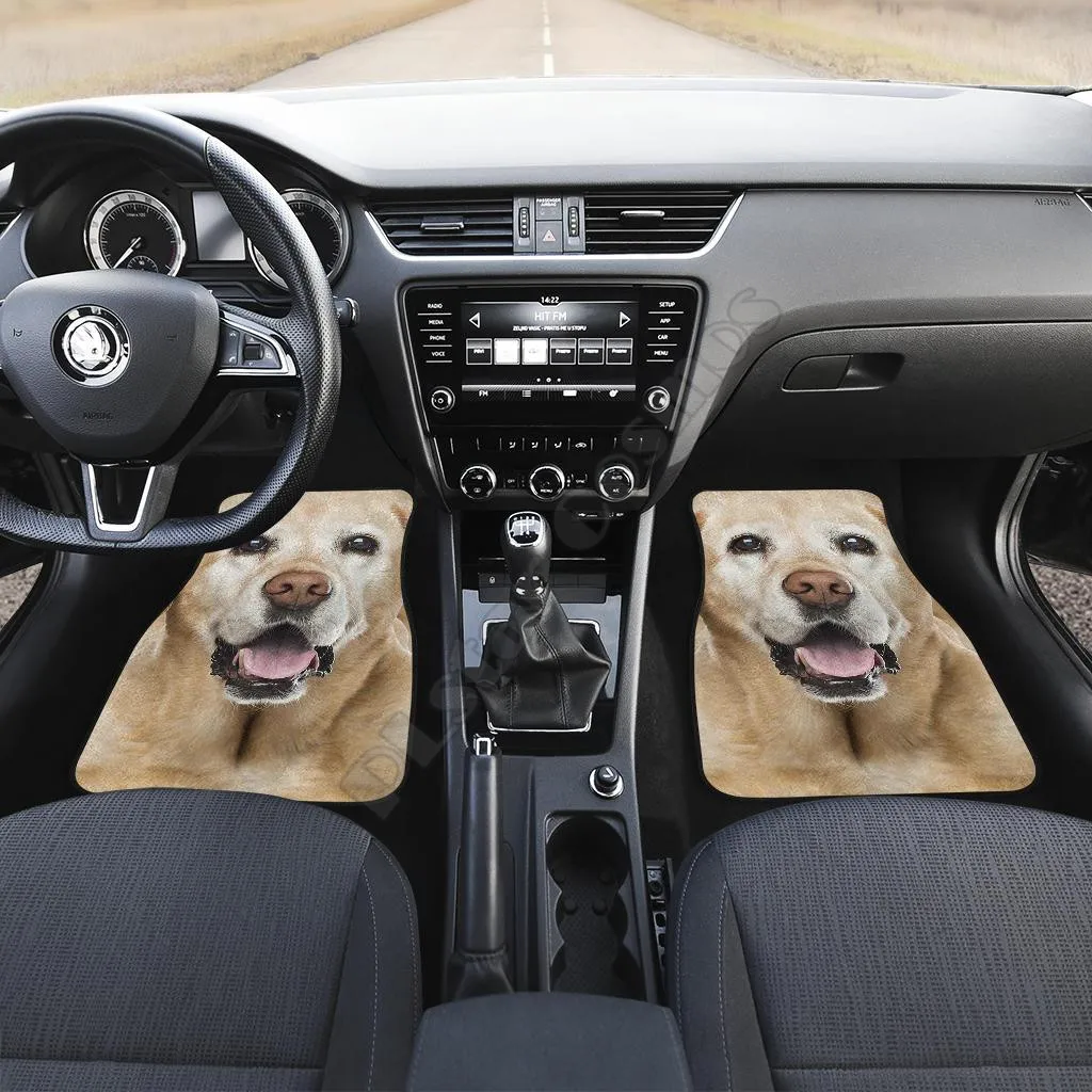 Labrador Car Floor Mats Funny For Dog Lab Lover 3D Printed Pattern Mats Fit for Most Car Anti Slip Cheap Colorful