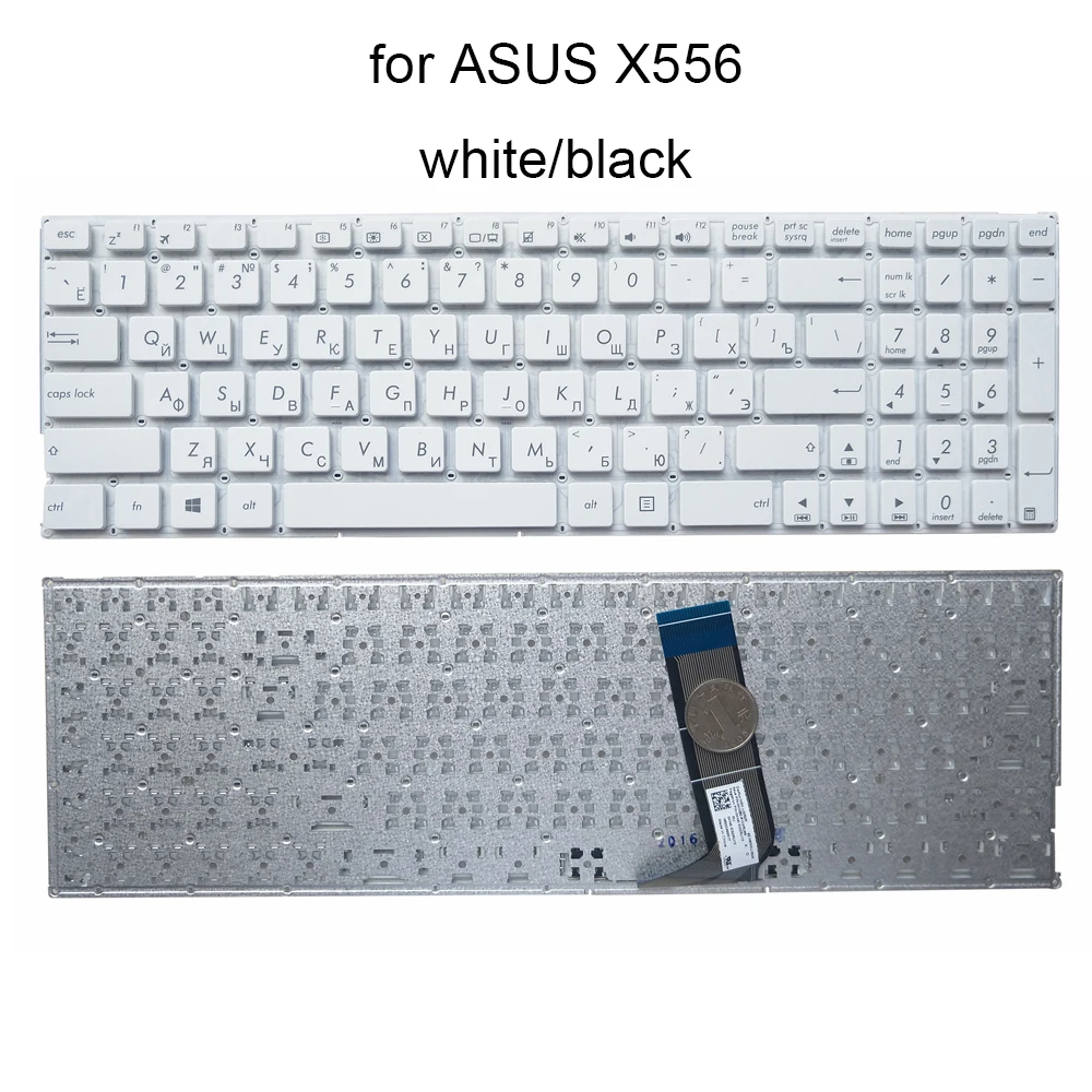 

Русская клавиатура для ноутбука ASUS VivoBook X556 X556UA X556UB X556UF X556UJ X556UQ X556U RU, сменные клавиатуры 0KNB0-612XRU00