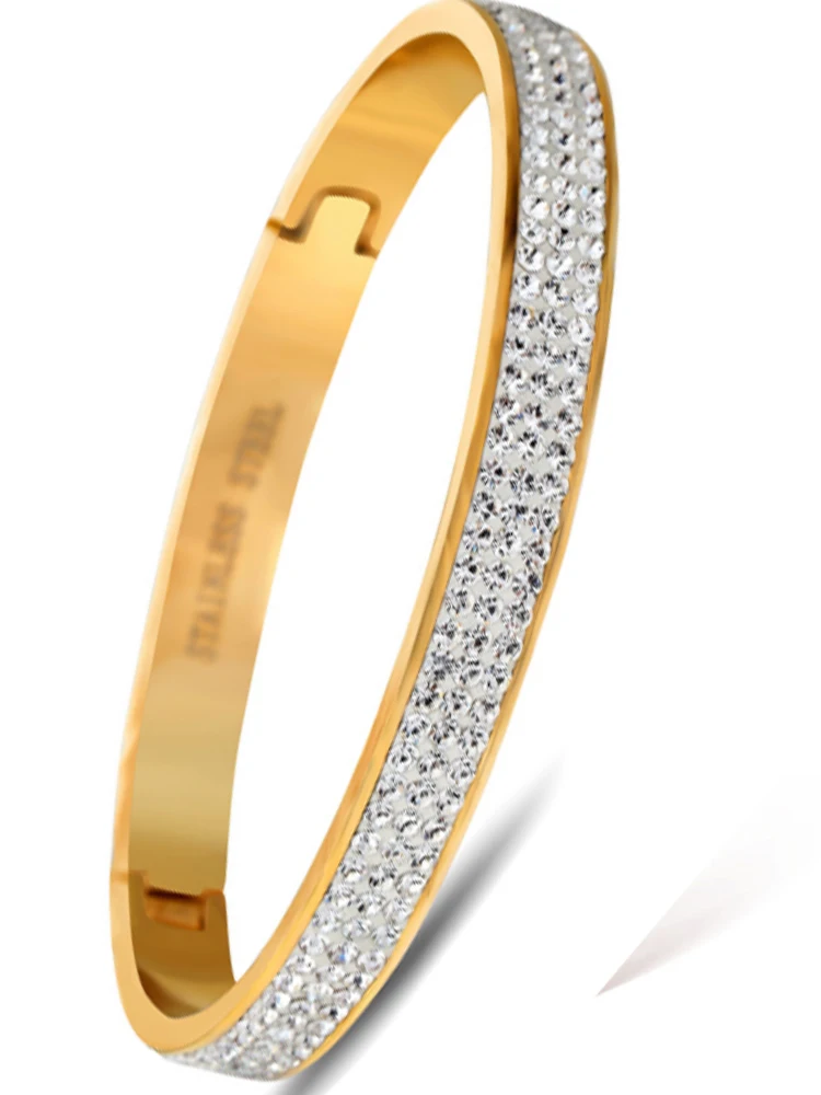 Wykwintna kryształowa bransoletka marki otwarte bransoletki Pulseira 6.3*5.6cm moda kryształowa biżuteria bransoletki hurtowo — zdjęcie 2