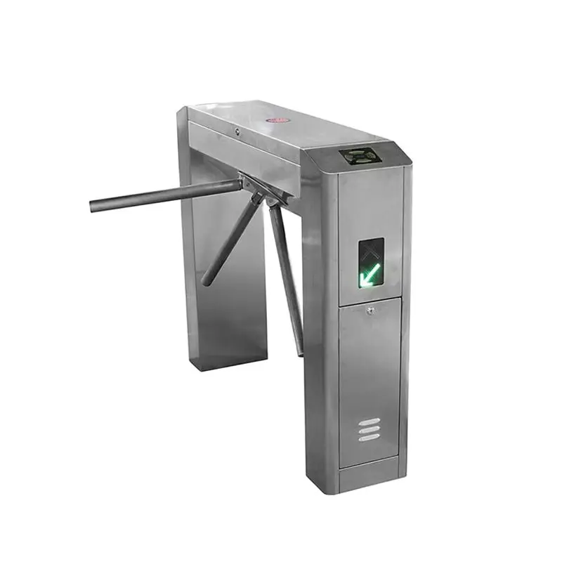 Security Bridge Type Tripod Semiautomat Turnstile Barcode Reader Direct Deal Access Control Card System for Residential Entrance