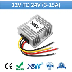 XWST 12v to 24v DC DC Step Up 3A 5A 8A 10A 12A 15A Non Isolated Boost Power Converter 12 volts to 24 volts Voltage Regulator