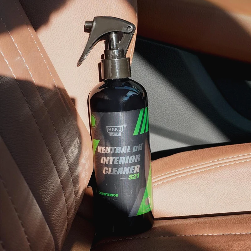 Car Neutral ph Interior Cleaner Dust Remover Seat Liquid Leather Cleaner Roof Dash Cleaning Foam Spray Car Care HGKJ S21