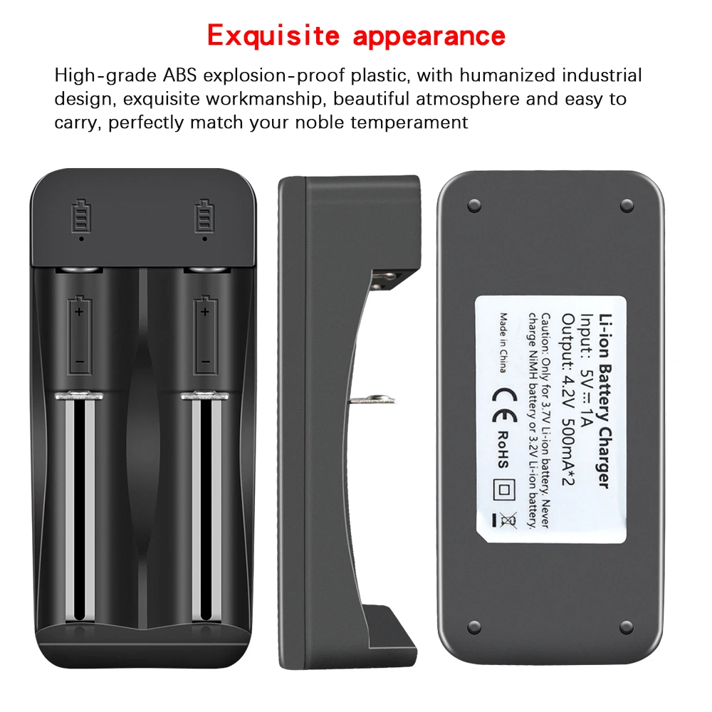 Palo 14500 18650 18500 3.7V akumulator litowy ładowarka LED inteligentna ładowarka do akumulatora litowo-jonowego 3.7V 14500 18550 16340