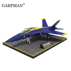 26cm F/A-18 Blue Angel Fighter Paper Model DIY Aircraft Puzzle Handmade Toy Stereo Origami Model