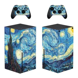Starry Sky Night Skin Sticker Decal Cover for Xbox Series X Console and 2 Controllers Xbox Series X Skin Sticker Vinyl