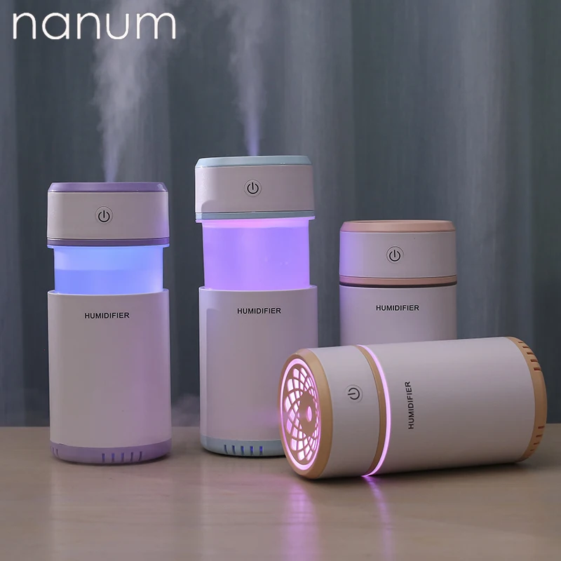 

Creative Pulling Humidifier Mini Humidifiers LED Night Light Aroma Essential Oil Diffuser USB Fogger Car Air freshener