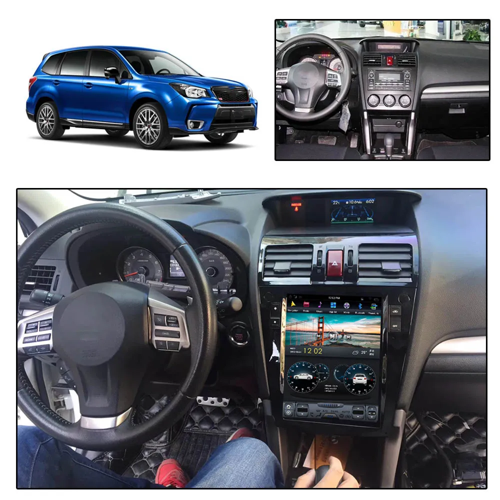 

Автомобильный плеер 128 ГБ, экран Tesla для Subaru Forester 2013-2018, Android, автомагнитола с GPS