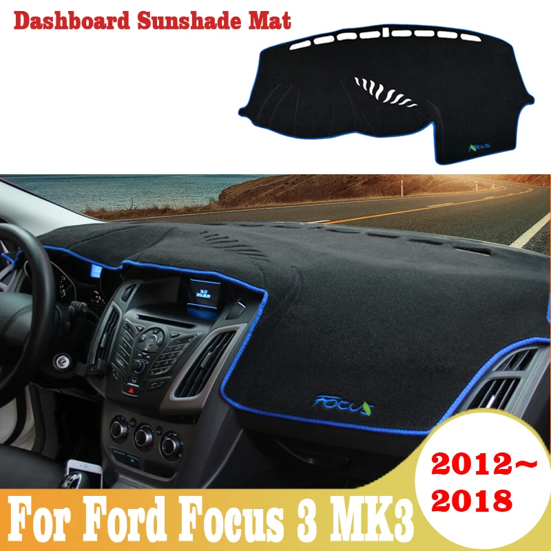 

For Ford Focus 3 MK3 2012 2013 2014-2018 Car Dashboard Avoid light Pad Instrument Platform Desk Cover Mats Carpets Accessories