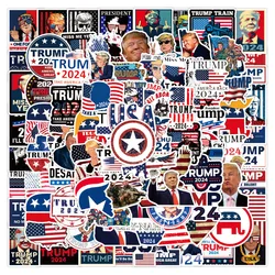 10/30/50/100PCS Cool Trump 2024 Waterproof Stickers Skateboard Motorcycle Laptop Guitar Phone Car Graffiti Decal Kid Sticker Toy