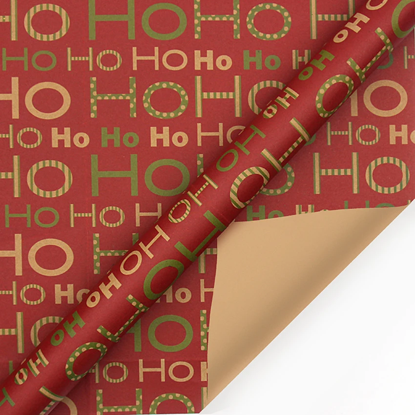 Happy Birthday Wrapping Paper For Unisex,50*70cm Kraft Brown Recycled Gift Wrapping Paper For All Celebrate Occation