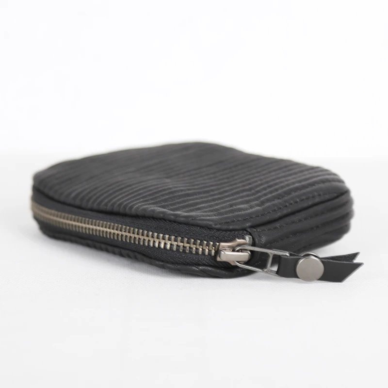 Storage Coin Purse Genuine Leather Luxury Zipper Wallet Casual Credit Card Bag Simple Coin Pouch Sheepskin Short Purses