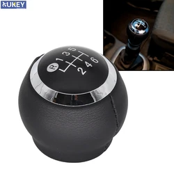 6 Speed Chrome Gear shift knob Stick Lever Pen shifter Handball For Toyota Corolla  Rav4 Avensis Yaris D4D Urban Pu Leather MT