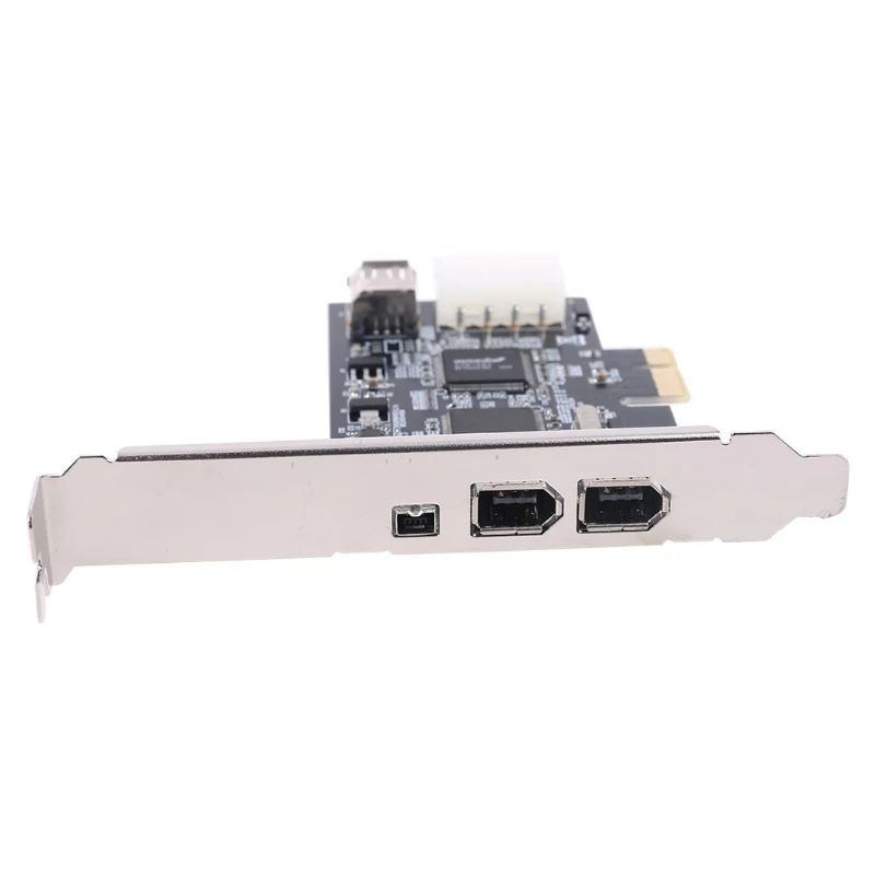 PCIe 3 Ports Firewire Cable Expansion Card PCI Express 1394B & 1394A TI XIO2213B Chipset Adapter for Desktop PC