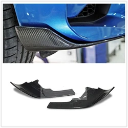 Front Bumper Side Splitter Cover For BMW F87 M2 Coupe 2-Door 2016-2019 Carbon Fiber Air Vent Lower Spoiler Lip Corner Guard Kit