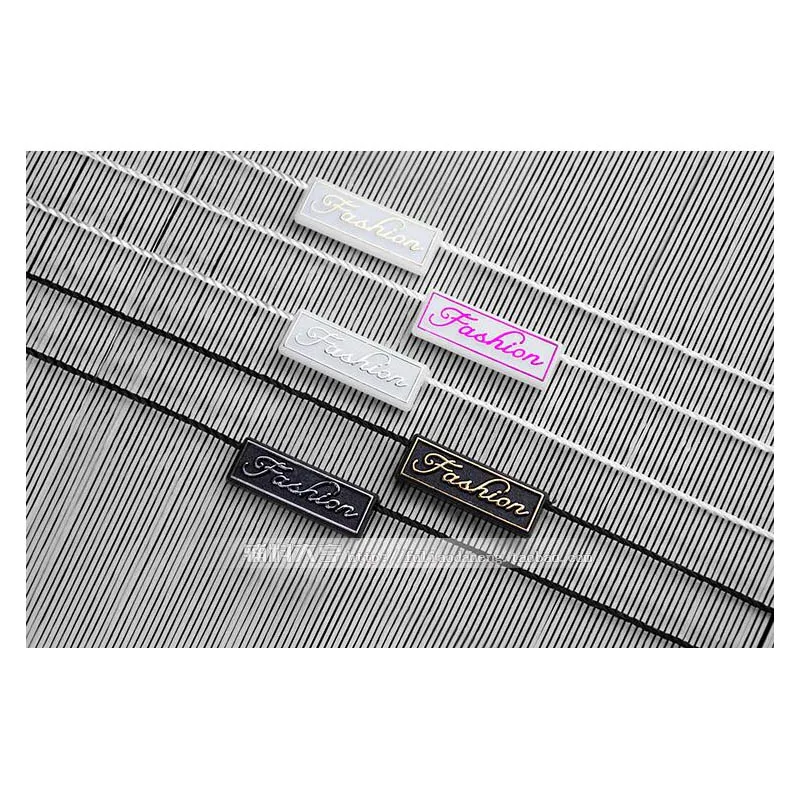 Nylon material Hang tag strings rope square Hang granule with logo clothes garment accessories