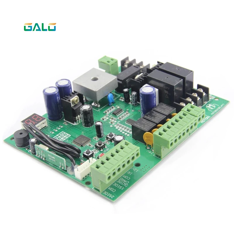 GALO DC24V Swing Gate Control Board Connect Back Up Battery Or Solar System With Remote Control Amount Optional