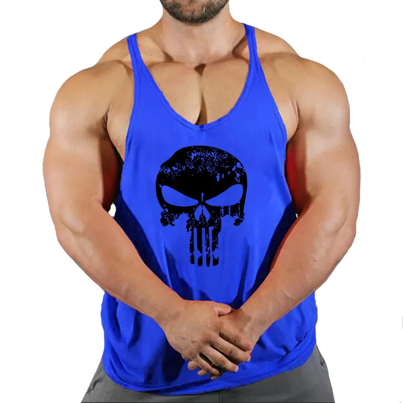 Men\'s sleeveless shirt shirt gym sleeveless shirt workout clothes vest sleeveless cotton men\'s canoe fitness men\'s clothes to we