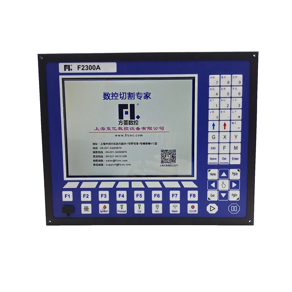 

New offline cnc plasma flame cutting equipment control system F2300A 2-axis cutting controller with large color screen