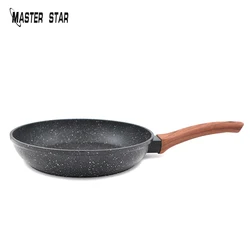 Master Star-Non-Stick Durable Frying Pan, Steak Omelette, Aluminum Marble Coating Pan, Induction Cooker, Modern Kitchenware