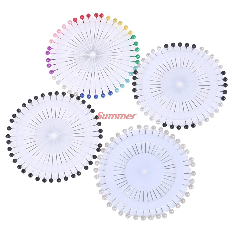 Smart Home New 40pcs Round Pearl Straight Head Pins Dressmaking Faux Pear Corsage Pin For DIY Pearl Needle Sewing Accessories