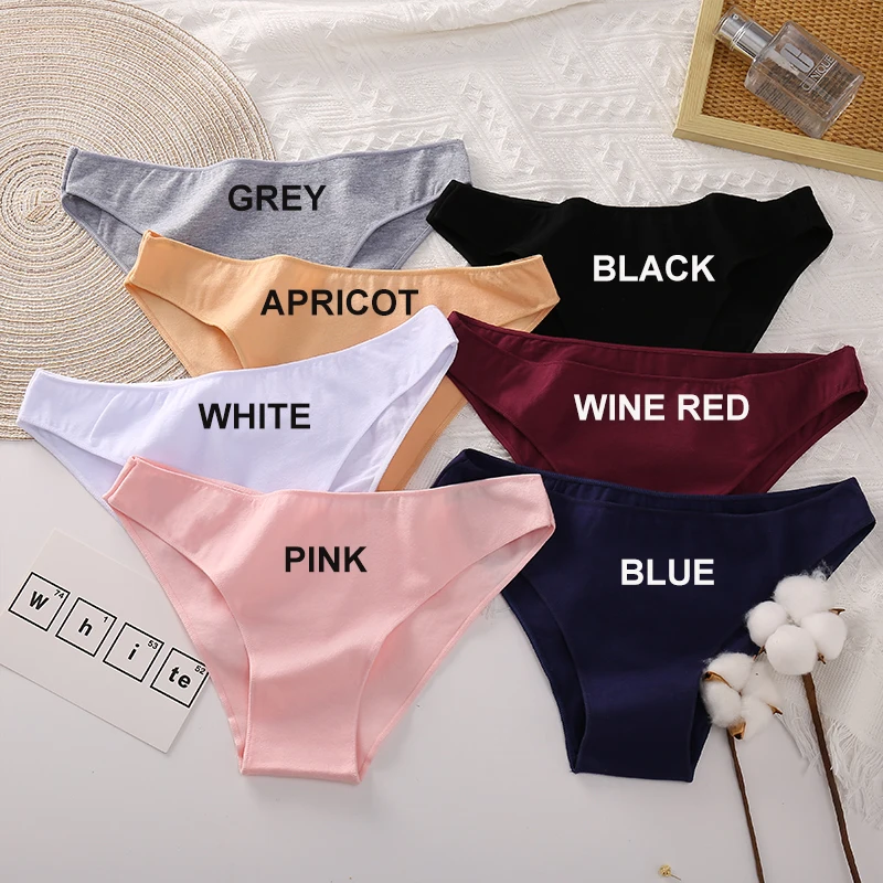 FINETOO 3PCS/Set M-XXL Panties Women Cotton Lingerie Woman Underwear Sexy Femme Underwear Girls Underpant Panty 7 Solid Colors - Image 5